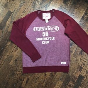 True Religion “Motorcycle Club” Red Sweatshirt
